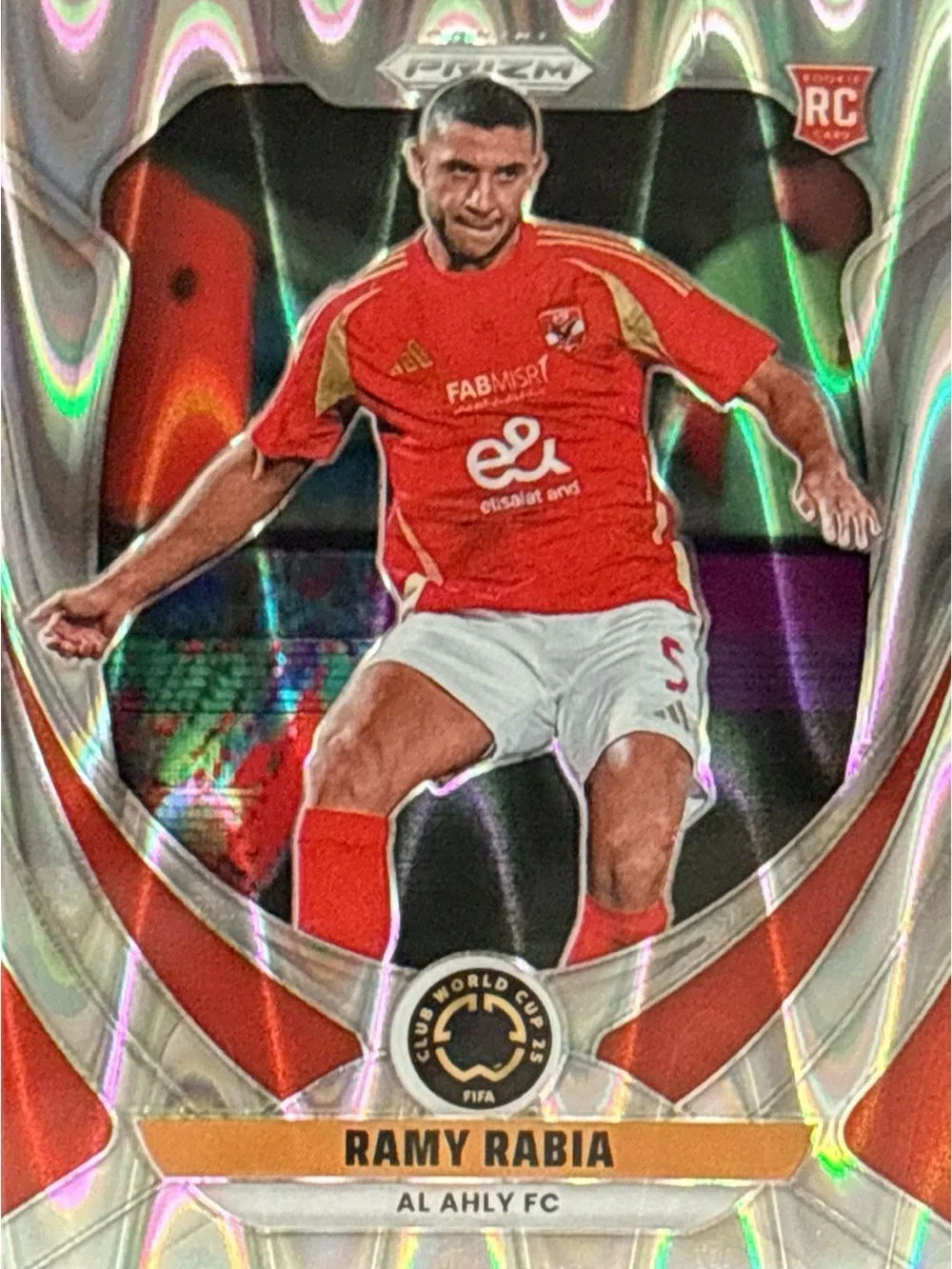 Panini Prizm Ramy Rabia Rookie Refractor Soccer Trading Card